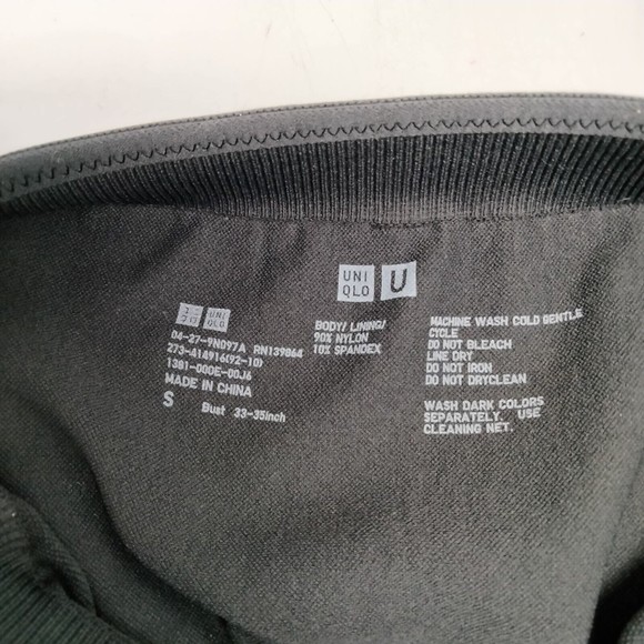 Uniqlo U Size Small Black Swimsuit V-Neck - Picture 9 of 10